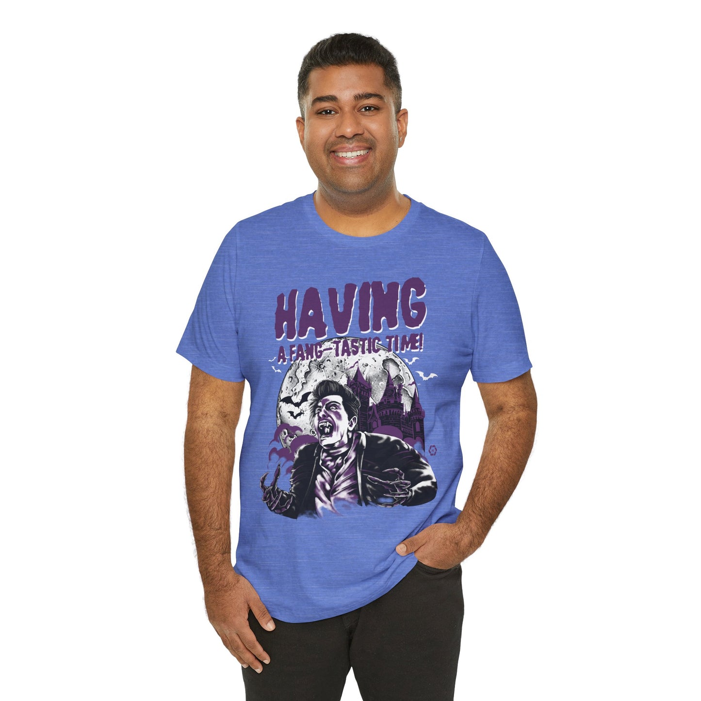Dracula - Having a Fangtastic Time - Adult Short Sleeve Tee
