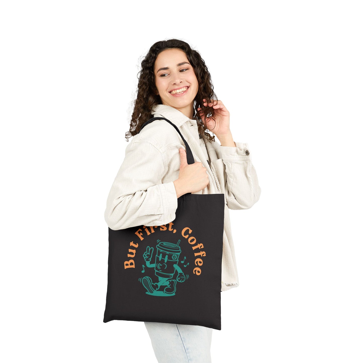 But First Coffee - Doublesided Canvas Tote Bag