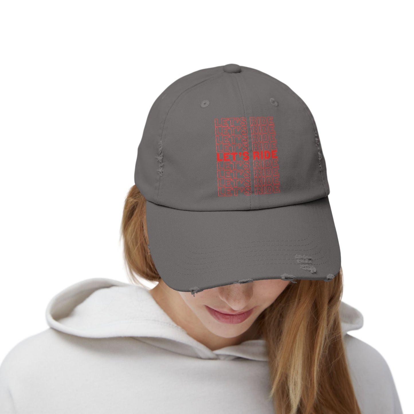 Let's Ride - Distressed Cap
