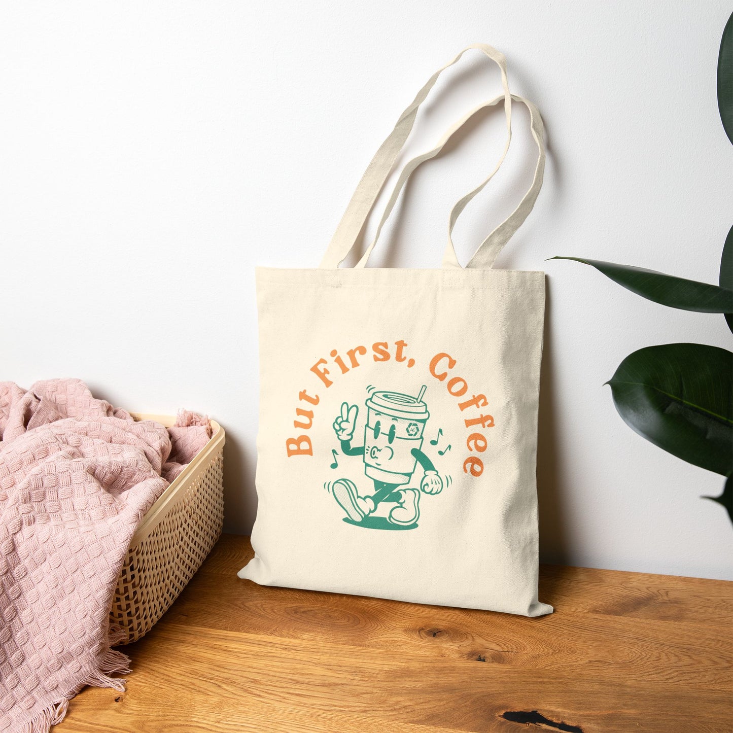 But First Coffee - Doublesided Canvas Tote Bag