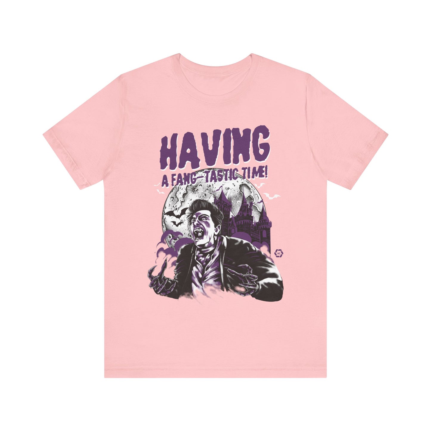 Dracula - Having a Fangtastic Time - Adult Short Sleeve Tee