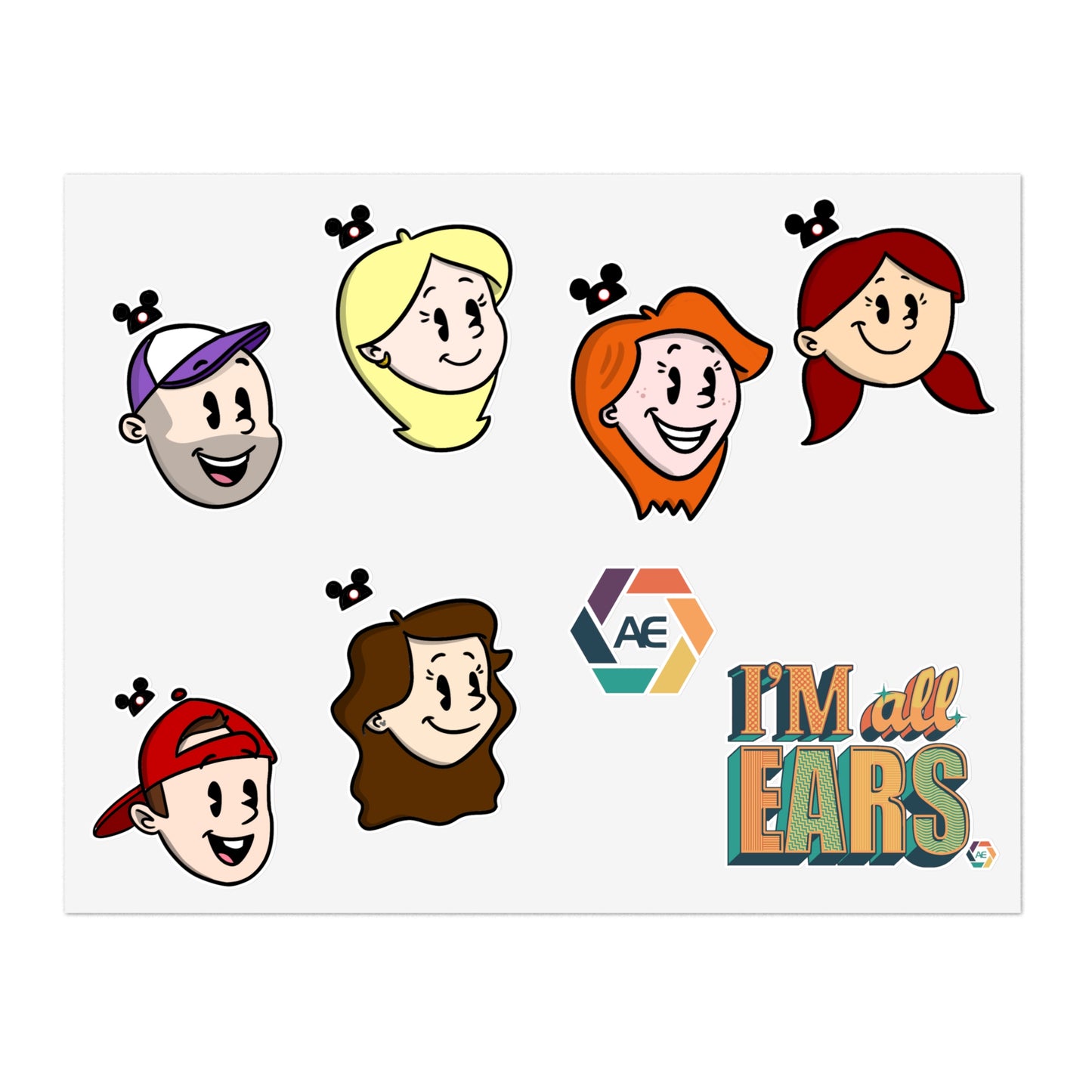 AllEars Cast - Sticker Sheets