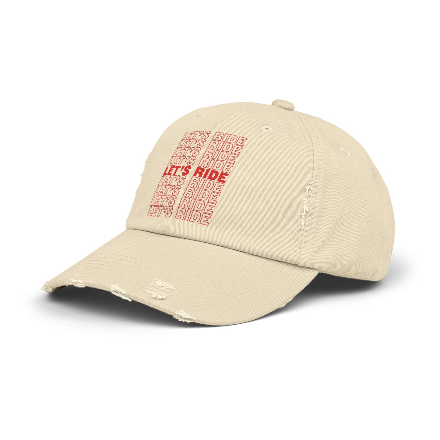 Let's Ride - Distressed Cap