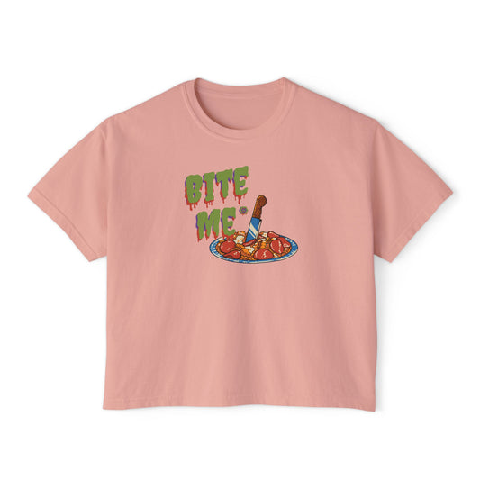 Fright Bites, Halloween Horror Nights Snack Favorites - Women's Boxy Tee