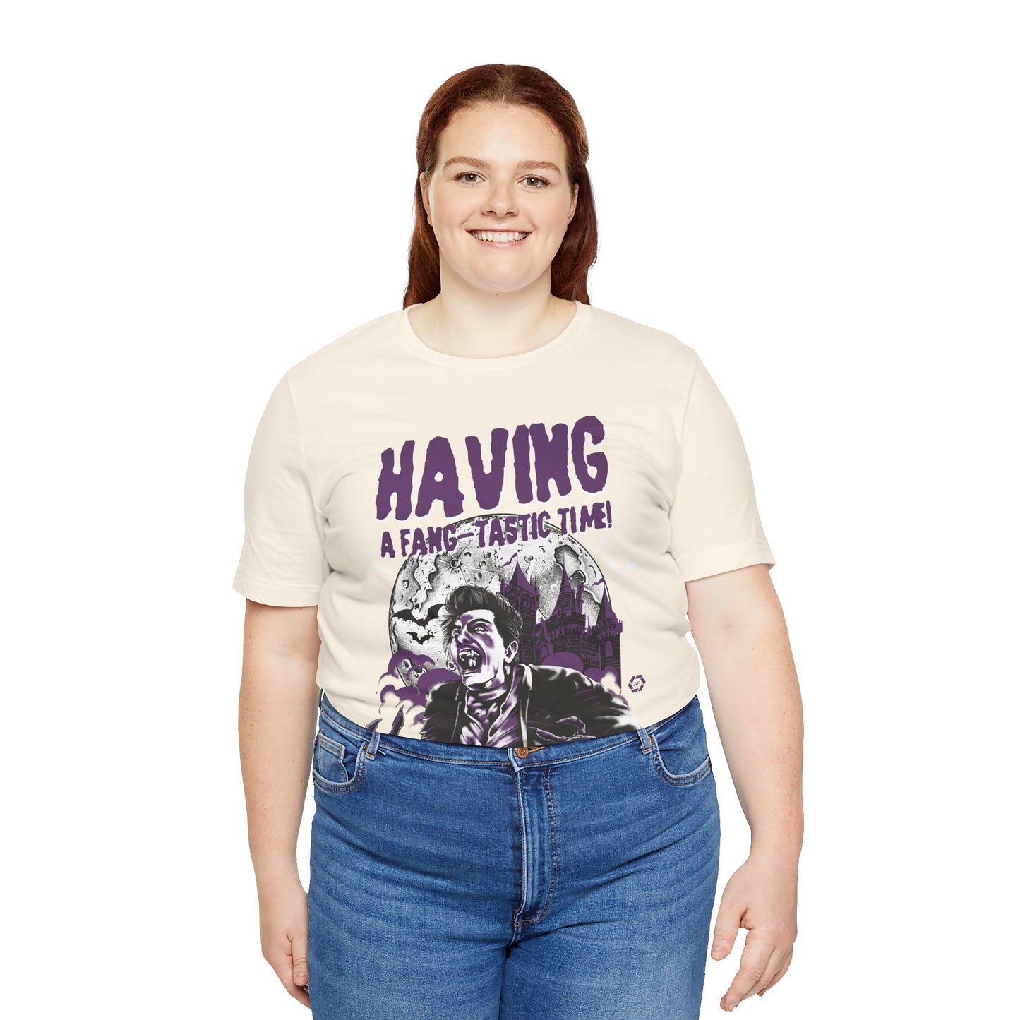Dracula - Having a Fangtastic Time - Adult Short Sleeve Tee