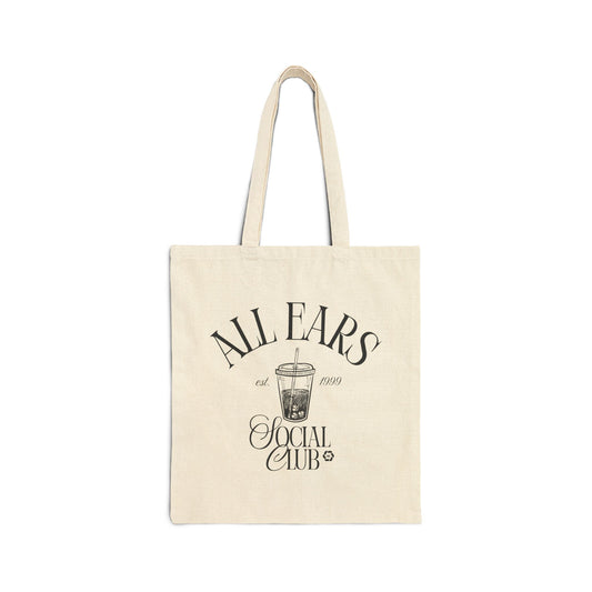 All Ears Social Club - Doublesided Canvas Tote Bag