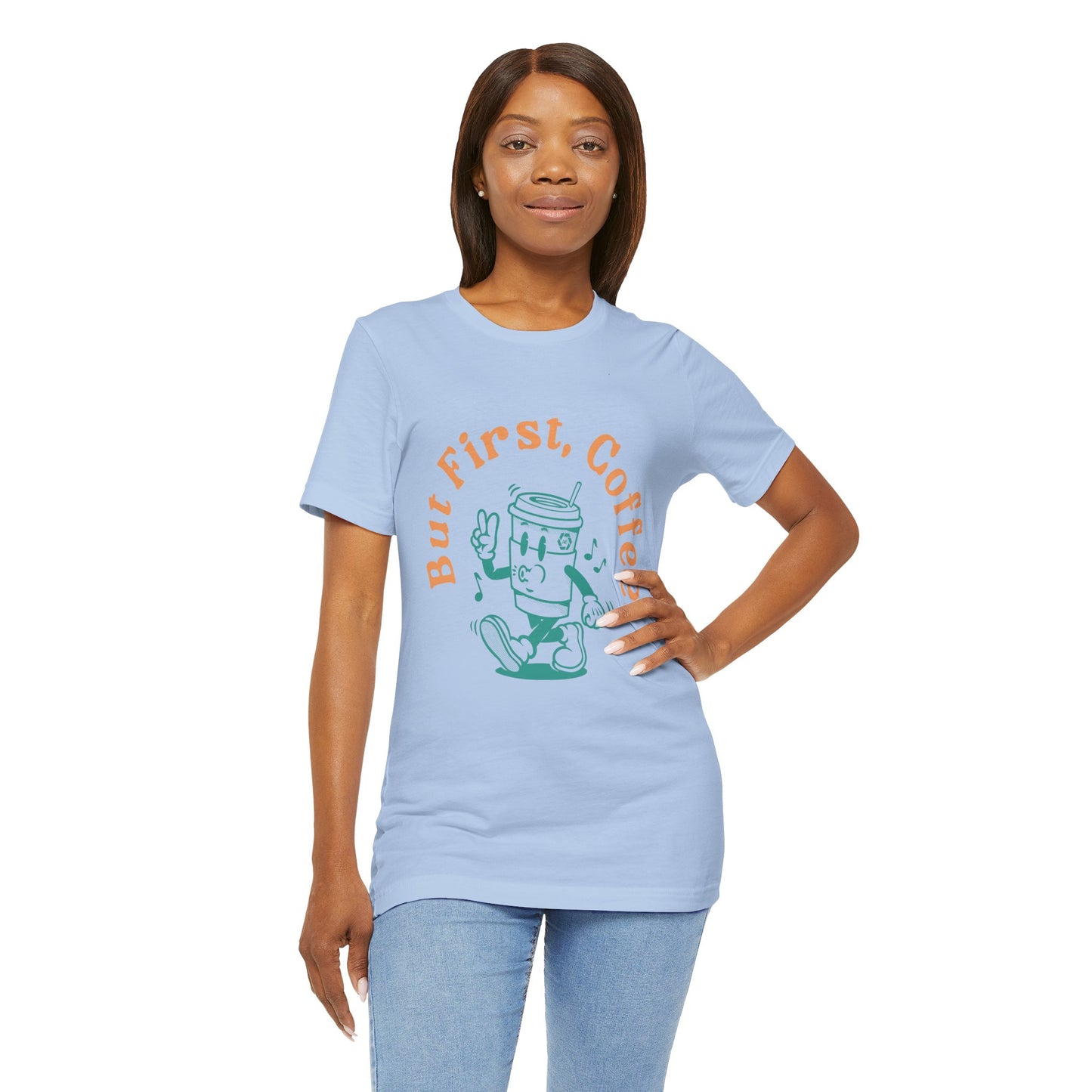 But First Coffee - Adult  Short Sleeve Tee