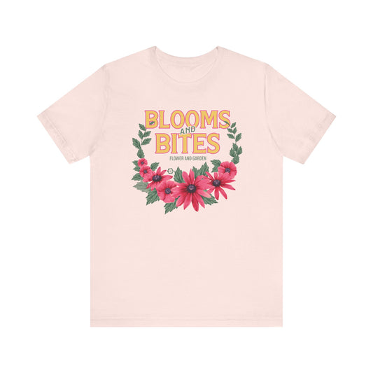 Bloom and Bites, Flower and Garden - Adult  Short Sleeve Tee