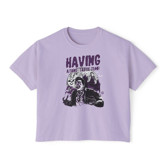 Dracula - Having a Fang-tastic Time - Women's Boxy Tee