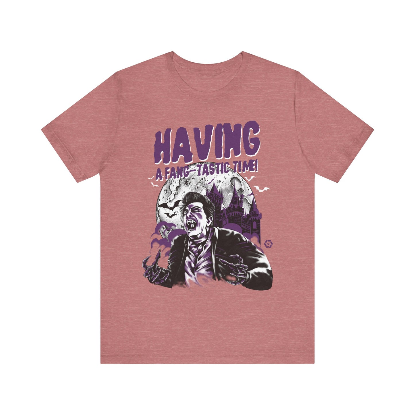 Dracula - Having a Fangtastic Time - Adult Short Sleeve Tee