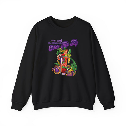 Mardi Gras, Over the Top - Crewneck Sweatshirt