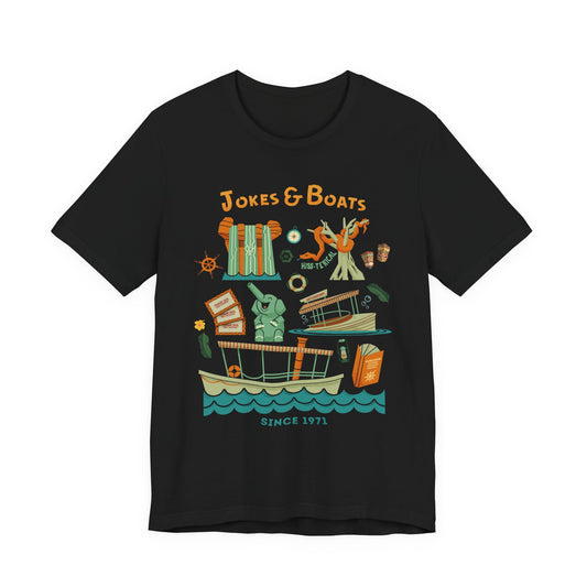 Jokes & Boats - Adult  Short Sleeve Tee