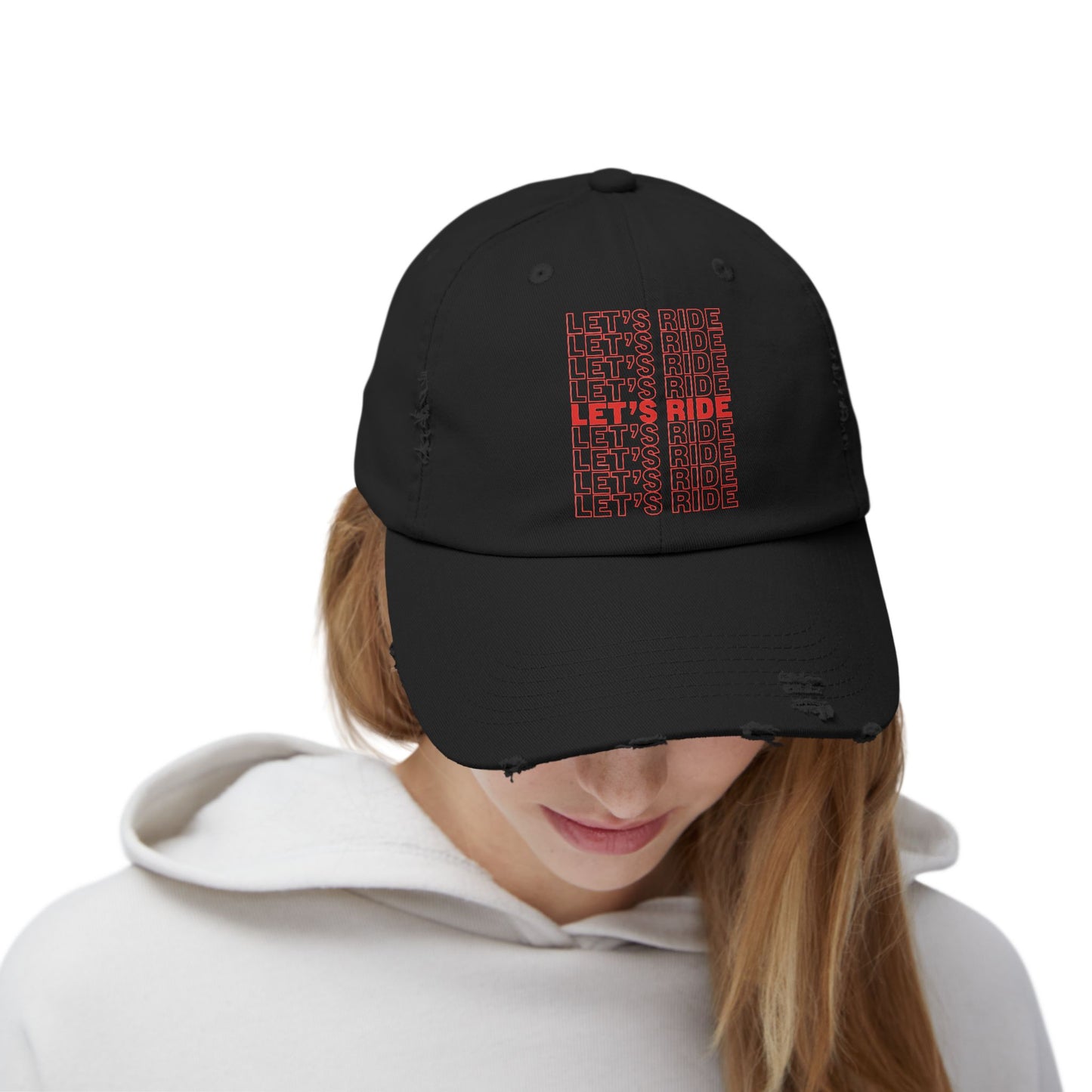 Let's Ride - Distressed Cap