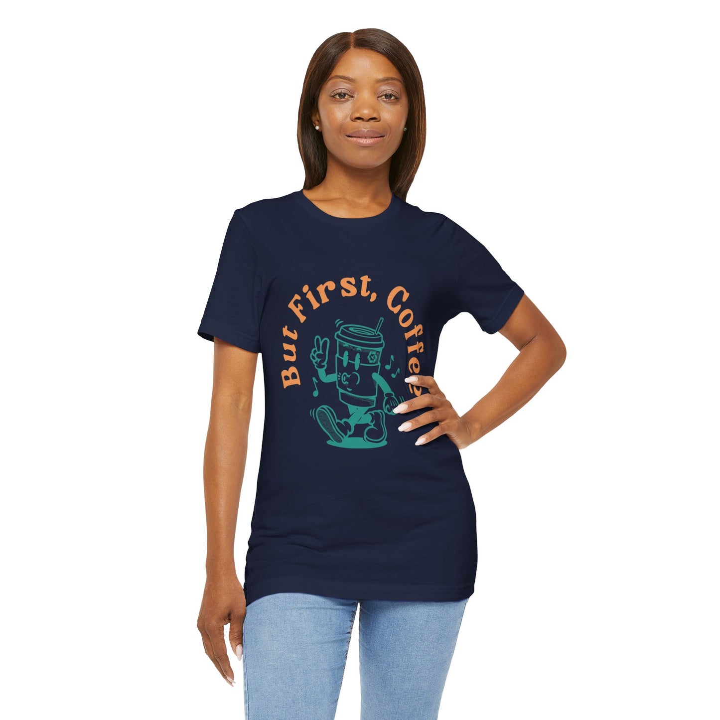 But First Coffee - Adult  Short Sleeve Tee